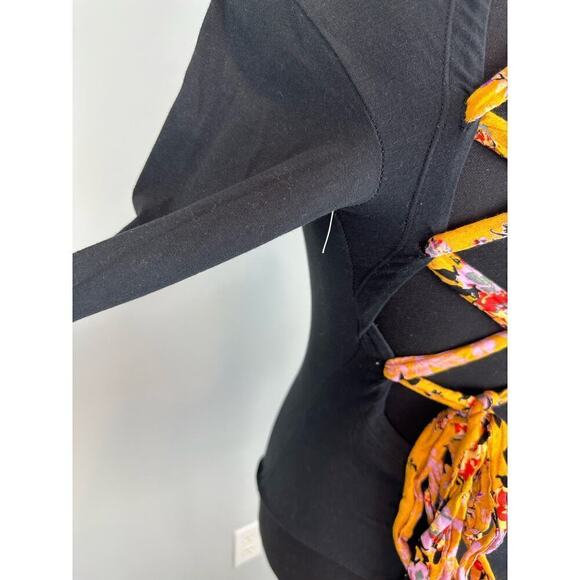 NWOT Free People Straps In The Back in Black size SML - Picture 7 of 8